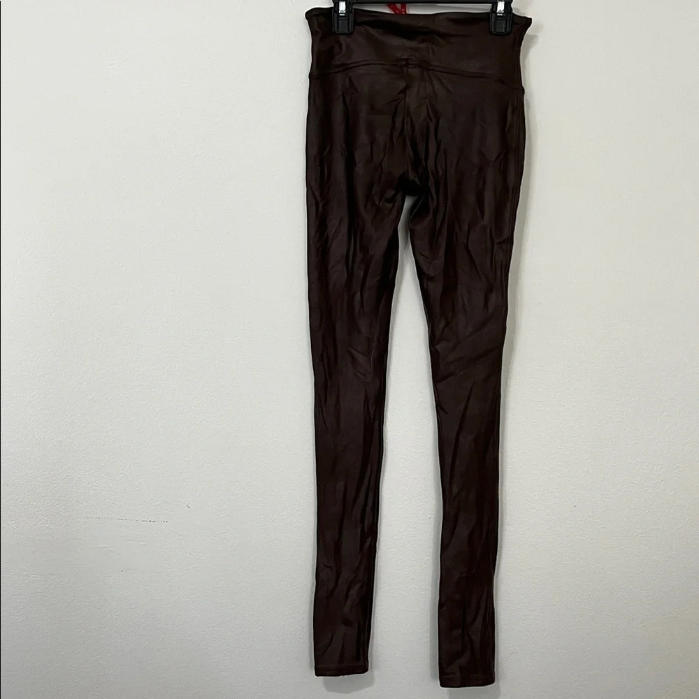 SPANX Faux Leather Brown Leggings - Picture 5 of 5